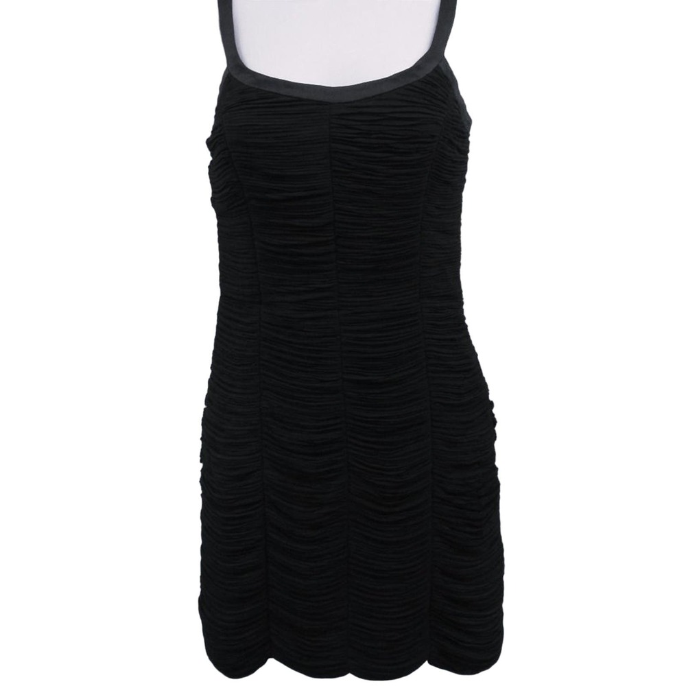 Erin Fetherston Black Silk Organza Sheath Dress Size XS